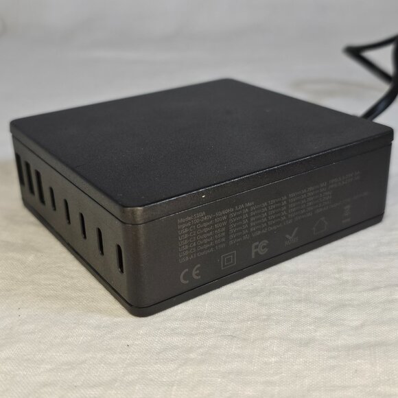 440W 8-Port USB Hub USB-C USB-A Compact Charging Station Fast Desktop Charger - Picture 3 of 4